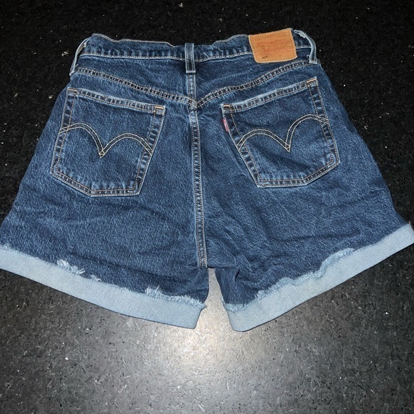 UEC VINTAGE 501 XX CAPITAL E LEVI’S DENIM BLUE JEAN SHORTS BUTTON FLY SZ 29 - Picture 1 of 10